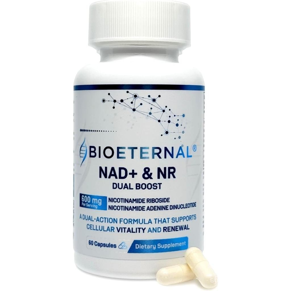 NAD+ & NR Dual Boost 600 mg – Cellular Energy & Healthy Aging – 60 แคปซูล