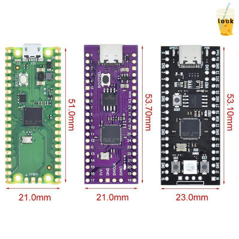 [LO] 1 PC RP2040 บอร์ด TYPE-C USB-C สําหรับ Raspberry Board 4MB /8MB/16MB RP2 Raspberry Pi Microcont