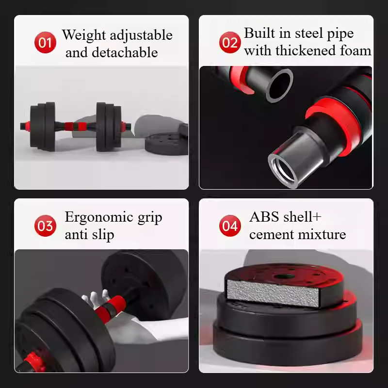 10kg/20kg/30kg ปรับได้ dumbbell ผู้ชายฟิตเนสบ้านน้ำหนักถอดได้ชุดผสมผสาน ราคา ถูกที่สุด ดีลบีเคเค แกลเลอรีภาพที่ 6