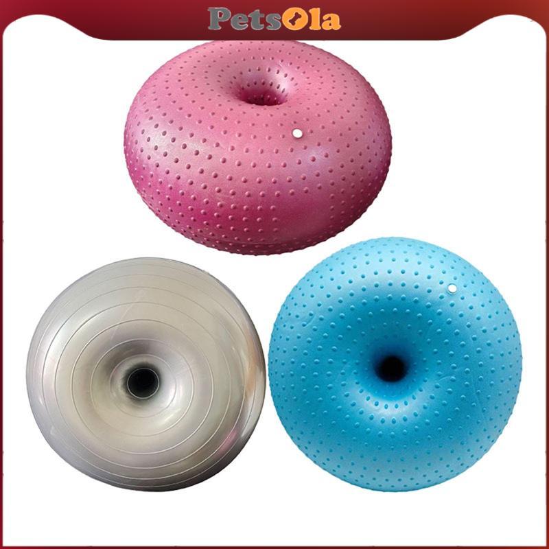 [PETSOLA] ลูกบอลออกกําลังกายสําหรับงานหนัก Donut Gym Ball Anti Burst Pilates Ball for Balance Training and Physical Fitness
