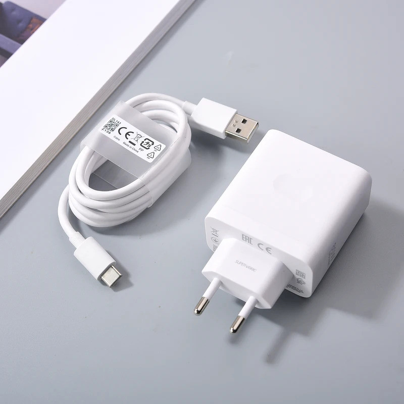 OPPO 80W Super VOOC Charger EU/US Fast Charger อะแดปเตอร์ 1M ประเภท C สําหรับ OPPO ค้นหา N2 X5 X6 X3