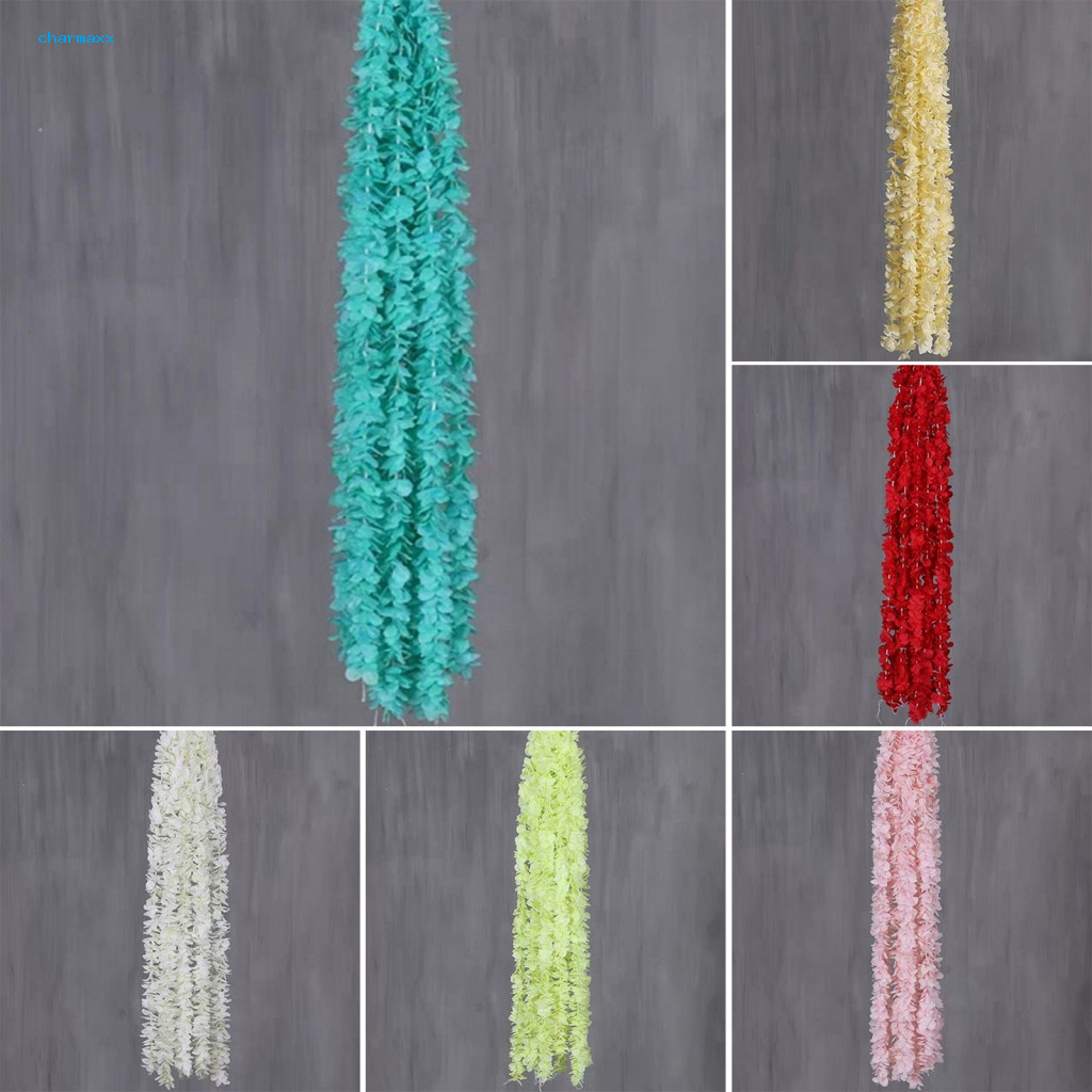 ซมคุณภาพสูงพวงมาลัยประดิษฐ์ Faux Wisteria Garland ประดิษฐ์ Wisteria ดอกไม้ Garland – Faux แขวน Wiste