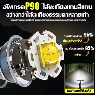 【ชาร์จ1ครั้งใช้ได้120วัน】สว่างมาก ไฟหน้าจักรยาน LED+ไฟท้าย อัพเกรด5000LM แสง4โหมด กันน้ำIPX65 ไฟฉายจักรยานUSBไฟรถจักรยาน