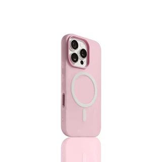 🔥Well🔥ฟรอสต์แมทท์ 2-in-1 สีแคนดี้ เข้ากันได้สำหรับ เคสไอโฟน11 เคส iphone 17 16 Pro Max XR 12 13 14 15 สีชมพูสวยงาม#082