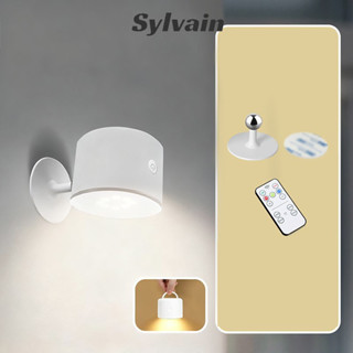 ไร้สาย แม่เหล็ก ติดผนัง โคมไฟตั้งโต๊ะ ไม่จําเป็นต้องเจาะ ชาร…