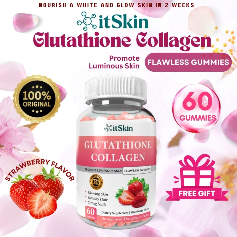 Itskin Glutathione Collagen Gummies ไร้ที่ติ Gummies ส่งเสริม Luminous Skin Strong Hair Nail
