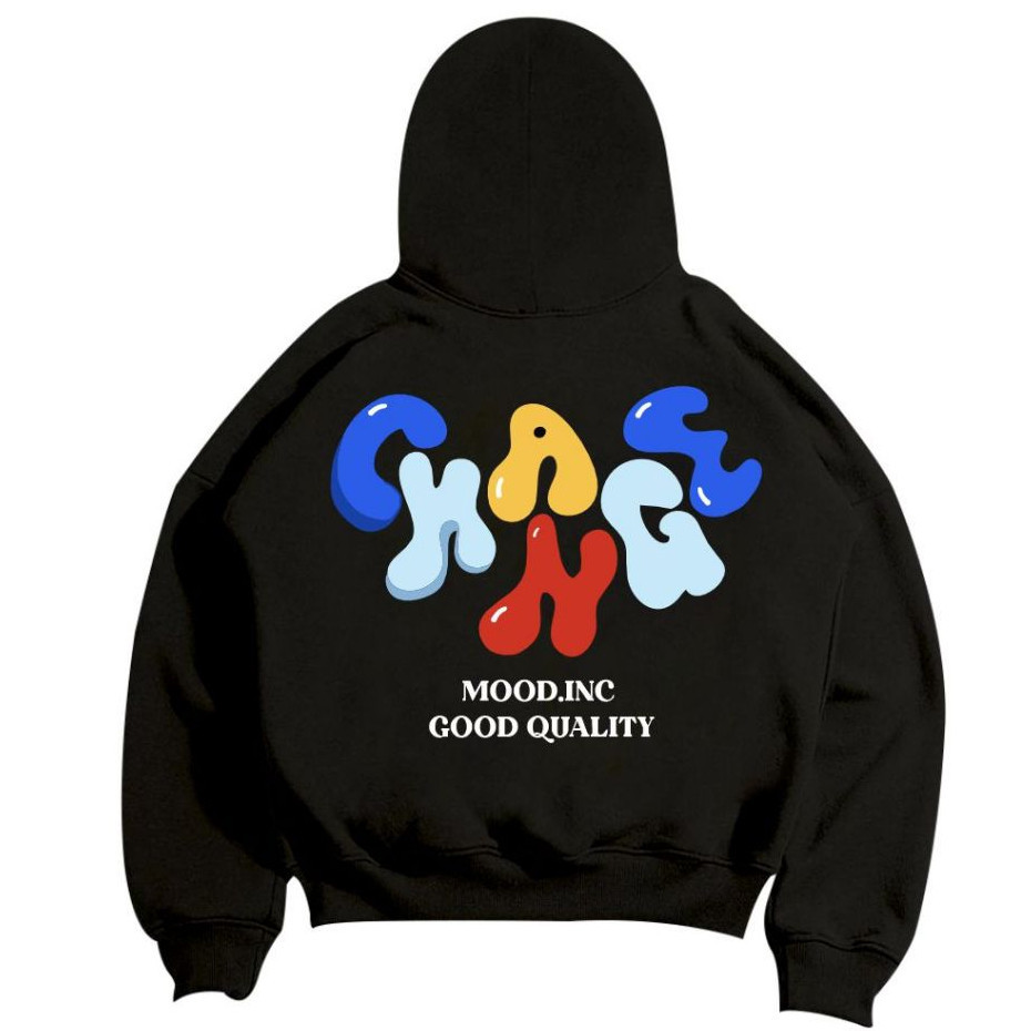เสื้อฮู้ด MOOD MOOD | OVERSIZE BOXY HOODIE | Good QUALITY Pullover Hoodie
