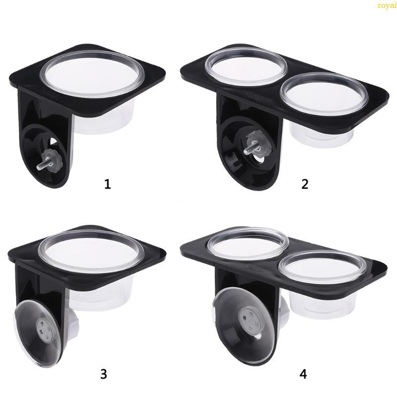 (ส่วนลดสูง)oyalking.th Anti-Escape Reptile Feeder Bowl Drinker Bowl สําหรับ Iguana Gecko Snake Lizar