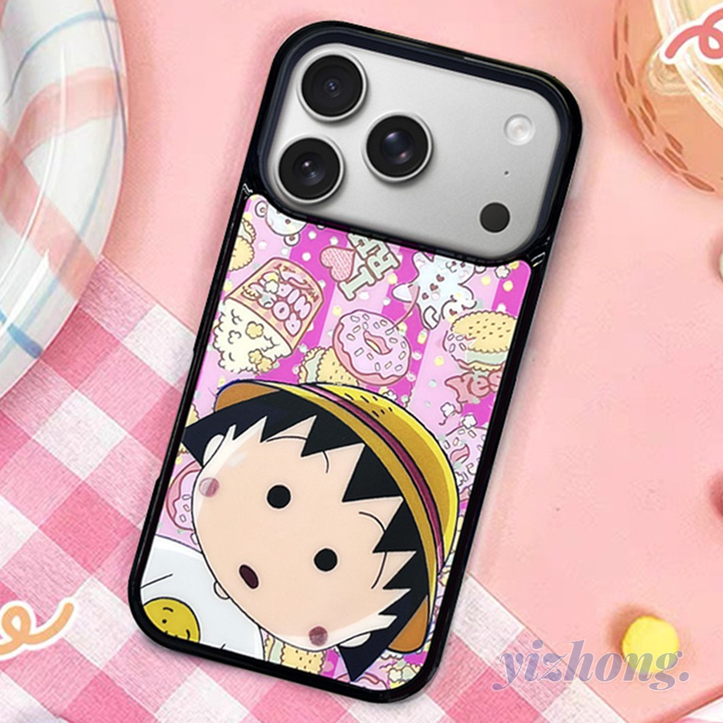 สําหรับ iPhone 17 Pro Max 16 14P 15 PM 13 12 11 Chi-bi Maruko การ์ตูนขนมขบเคี้ยวสีชมพูแม่เหล็กไร้สาย