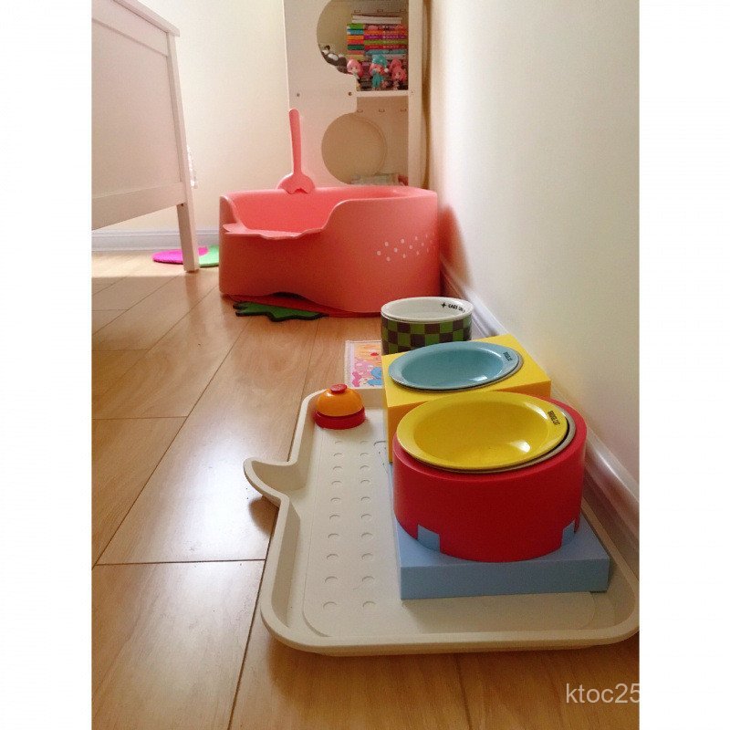 Ai · Lisi Pet Placemat Cat Eating Mat กันน้ํากันลื่นขนาดใหญ่บนโต๊ะอาหารชาม MAT Alice Cat Bowl Meal S