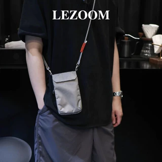LEZOOM กระเป๋าซิปแบบพับได้ ออกแบบกะทัดรัด สามารถจัดเก็บได้ง่าย มาพร้อมช่องใส่โทรศัพท์มือถือ