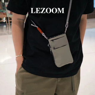 LEZOOM กระเป๋าซิปแบบพับได้ ออกแบบกะทัดรัด สามารถจัดเก็บได้ง่าย มาพร้อมช่องใส่โทรศัพท์มือถือ