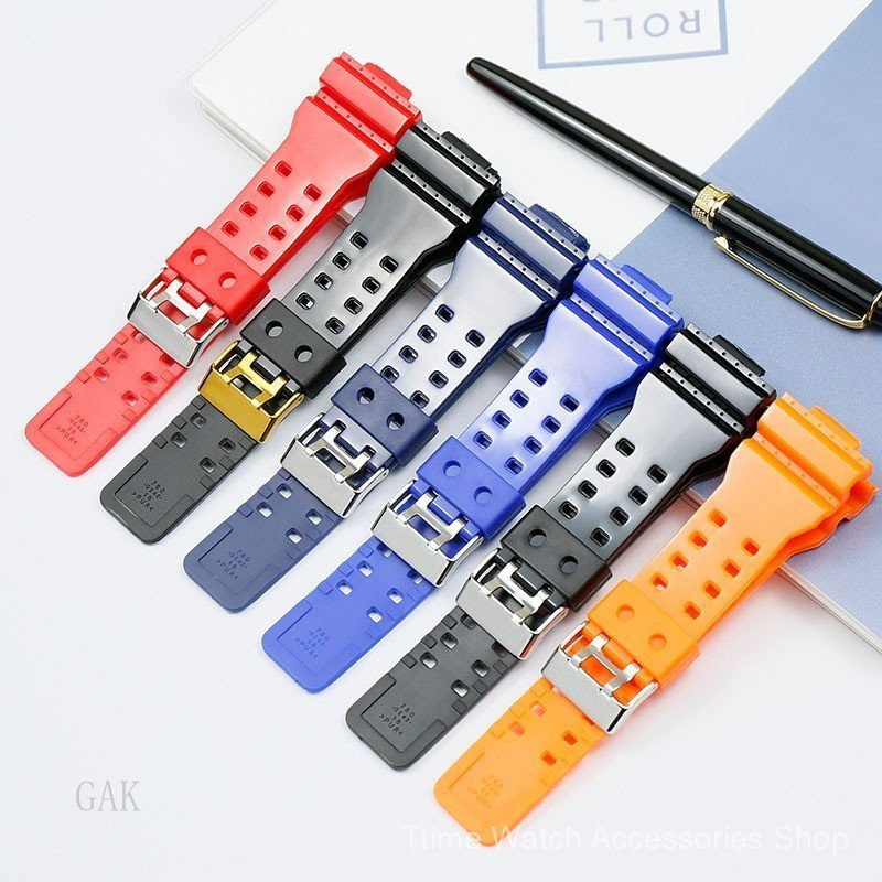 [จัดส่งฟรี] สายเรซินสําหรับผู้ชายเข้ากันได้กับ Casio G-Shock GA100 GA110 GD120 GA400 GLS Series อุปก