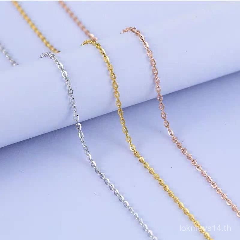 S925 Silver O-Chain Box Chain Clavicle Necklace Jewelry Jewelry Jewelry
