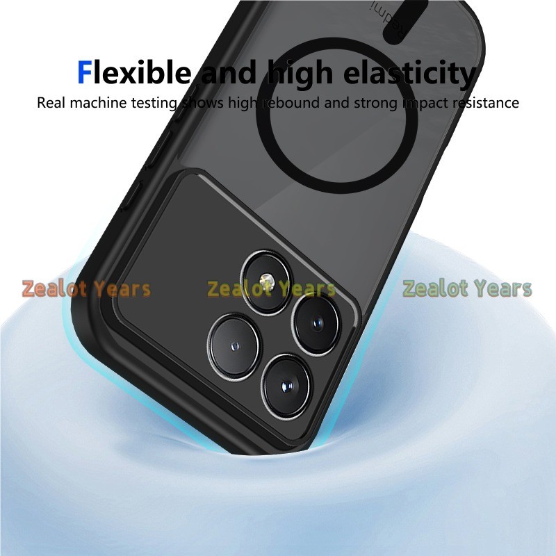 สําหรับ Xiaomi POCO F8 Pro 5G F8Pro กรณี Matte Frosted Clear เคสโทรศัพท์ฝาครอบแม่เหล็ก - รูปที่ 4