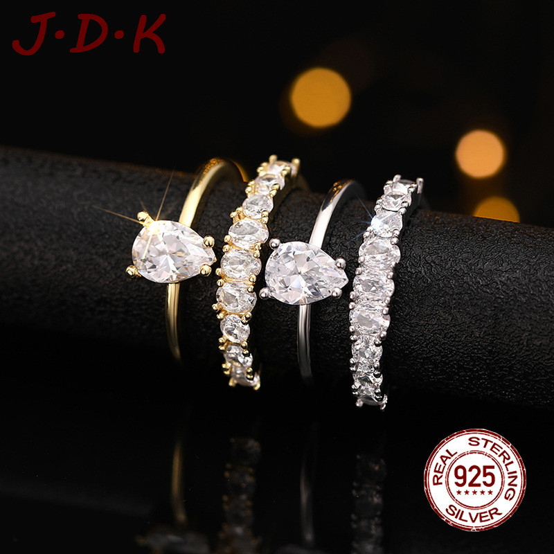 แหวนเพทายทอง JDK 18K ทันสมัยและพิเศษ