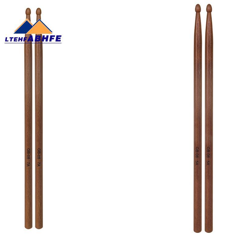 [ขายร้อน L]Drum Sticks Mahogany Jazz Drum Sticks Drumsticks Childrens Beginners Small Drumsticks