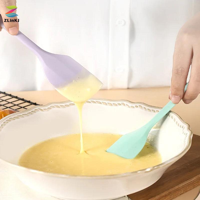 ZLinKJ ซิลิโคนครีมไม้พายทนความร้อน Non-Sti ไม้พายที่สมบูรณ์แบบสําหรับทําอาหารเบเกอรี่และกวนเครื่องมือครัวเกรดอาหารใหม่ - รูปที่ 2