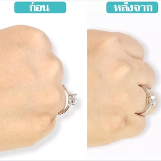 MAS กันแหวนหลวม อุปกรณ์ปรับขนาดแหวน แบบใส 8 ขนาดต่อเซ็ต ที่รองแหวนหลวม