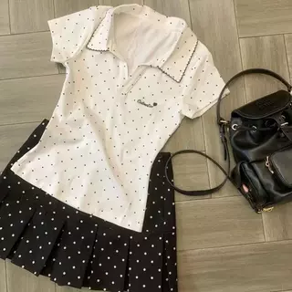 Bimi เสื้อสตรีสไตล์วินเทจอเมริกัน เนื้อผ้าบางเบา ตัดเย็บพอดีตัว ช่วยเสริมสรีระ เหมาะสำหรับสไตล์หวานร้อน