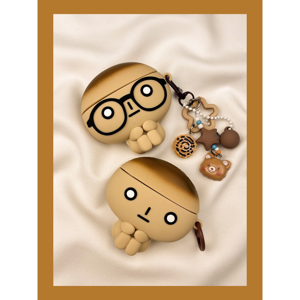 เคส airpods 4 เคส airpods pro 2 ญี่ปุ่นน่ารักขนมปังขนมปังคนร้าย airpods4 เคสป้องกัน airpod3 เหมาะสํา