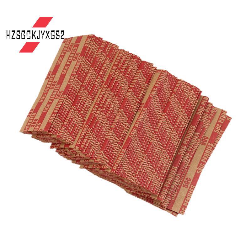 Hzsbckjyxgs2100 ชิ้น Penny Coin Wrappers Penny Sleeves Flat Paper Penny Rolls Wrappers
