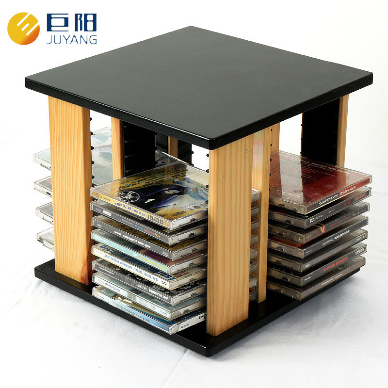 CD Rack Desktop CD Rack หมุน CD Rack ชั้นวางแผ่นดิสก์ CD Storage Bag Rack CD Storage Storage Box