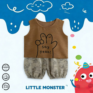 ชุดเสื้อกล้ามเด็ก เซ็ตเสื้อแขนกุด+กางเกงขาสั้น เสื้อผ้าเด็กผ…