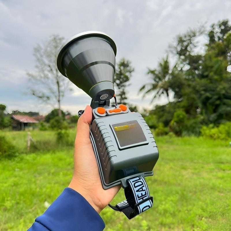 ไฟฉายคาดหัว ไฟฉายคาดหัวLED ไฟฉายเครื่องบิน ไฟฉายสว่างมาก 10000W - รูปที่ 2