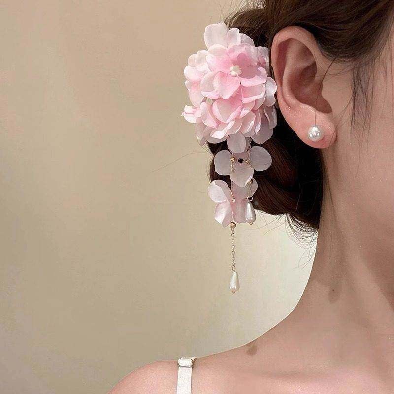 ต่างหูคลิปออน สไตล์.disc พร้อมผงดอกซากุระบัลลา รูปที่ 3