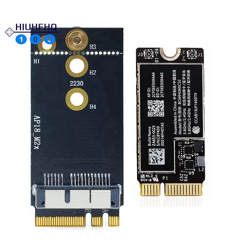 Hiuhfhq106BCM94360CS2 Dual Band Wifi Card NGFF M.2 Key A/E อะแดปเตอร์การ์ด WIFI BT 4.0 802.11Ac สําห