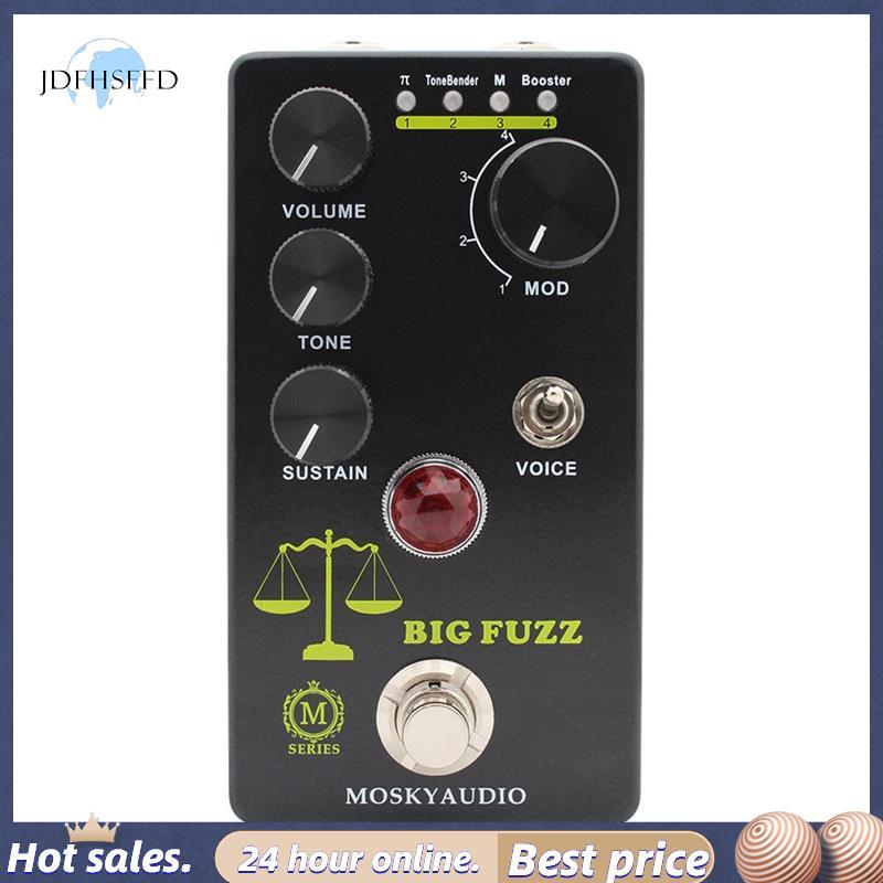 jdfhsffdMOSKYAUDIO สําหรับกีตาร์เหยียบ Fuzz พร้อม 4 ปุ่ม Big Fuzz Effect สําหรับกีตาร์สําหรับอุปกรณ์