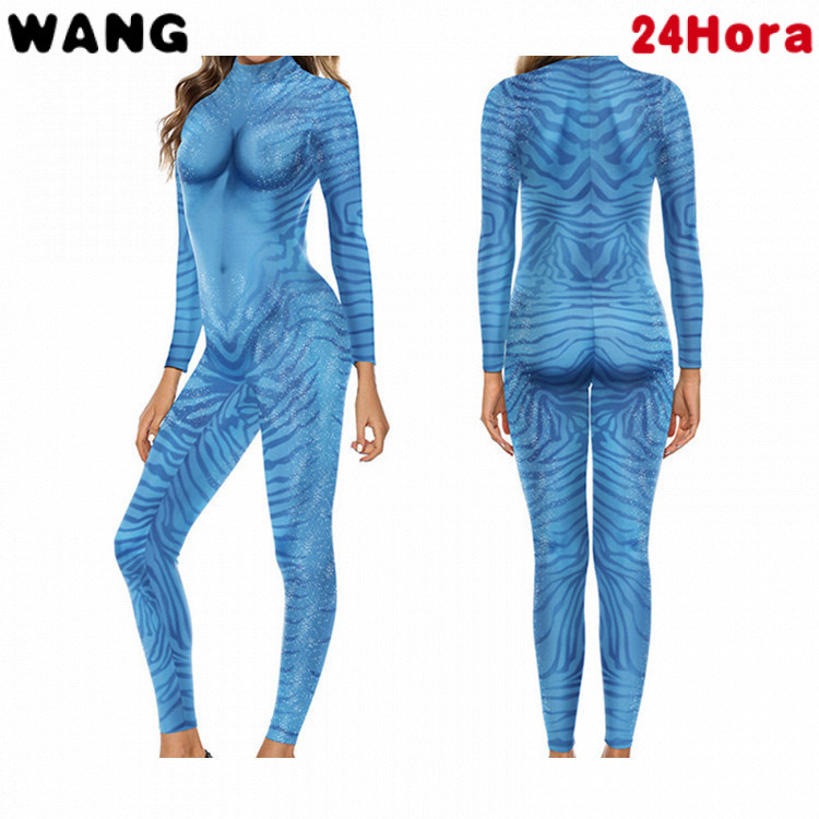 Avatar 3D พิมพ์ Unisex คอสเพลย์ Slim-fit Jumpsuit