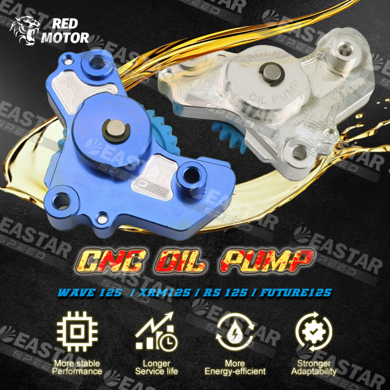 ปั๊มน้ำมันเครื่อง CNC ปั๊มน้ำมัน เวฟ 125/ XRM125 / Click 125/150 / FUTURE125 15100-KPH-900 คุณภาพสูง