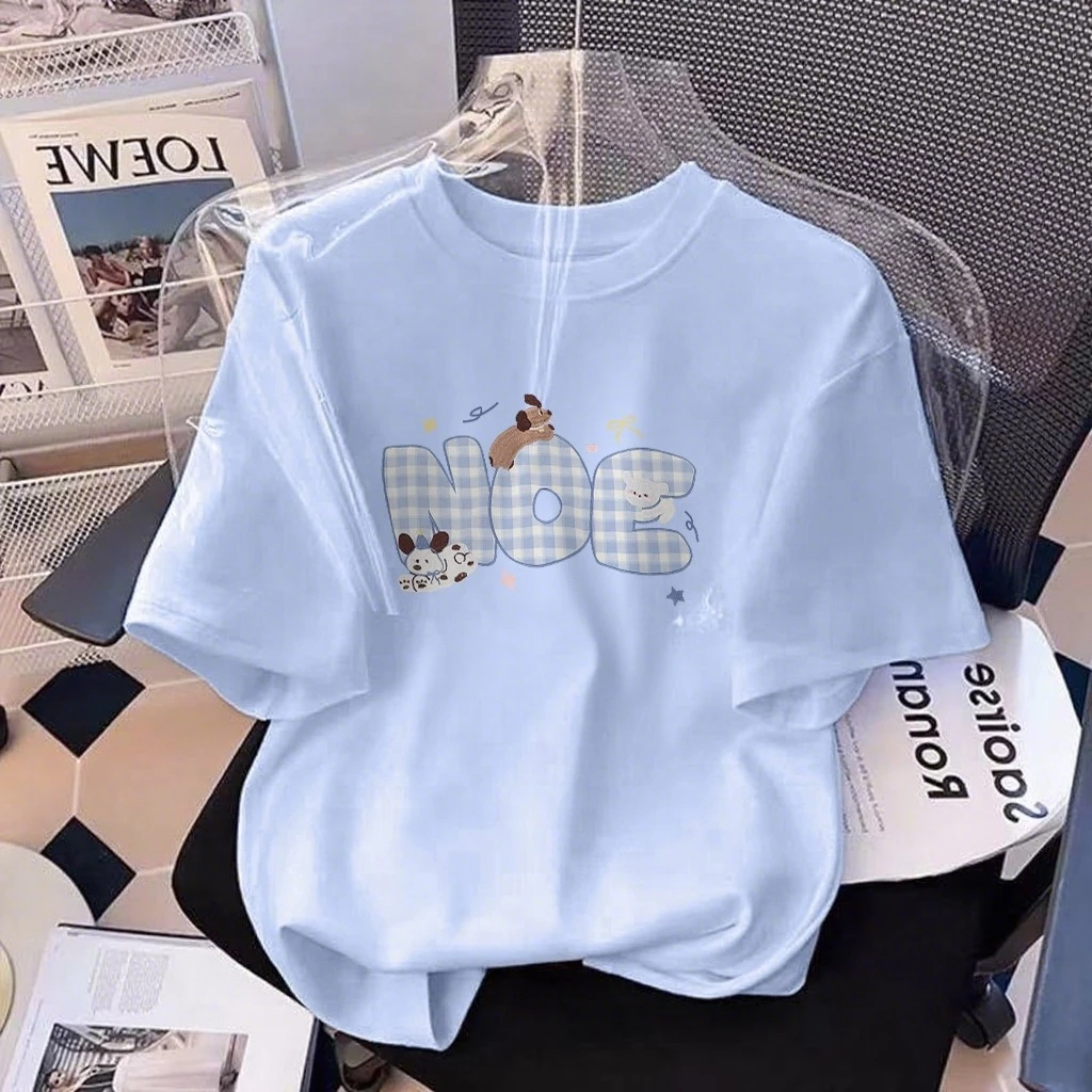 เสื้อยืดผู้หญิง Oversize Viral / เสื้อยืดลายสุนัขการ์ตูน / แฟชั่นผู้หญิงปี 2026 1.27