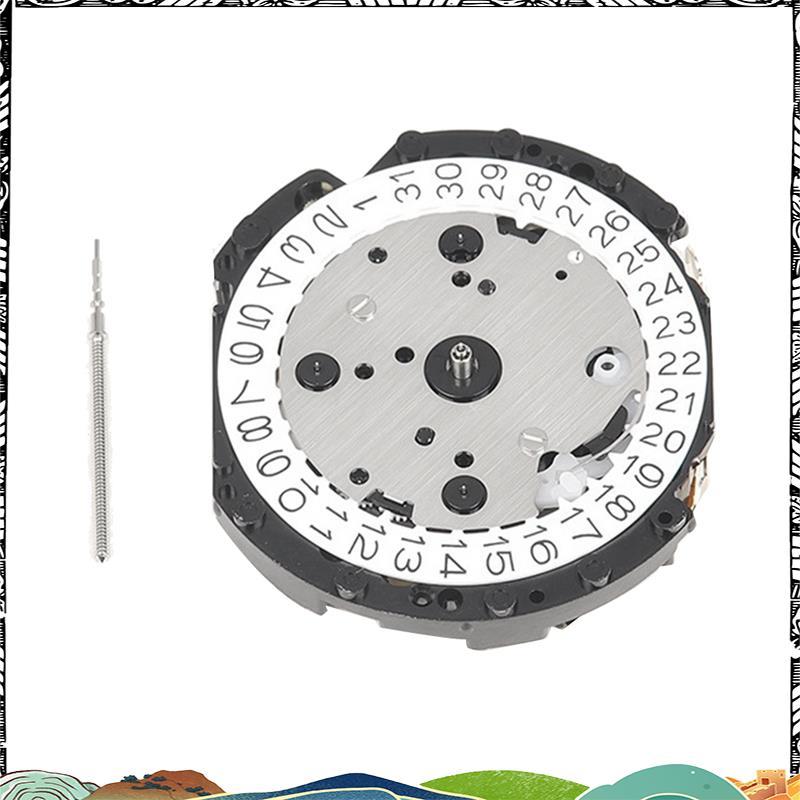 Super Watch Movement สําหรับ SII VD57C Quartz Movement นาฬิกาอะไหล่ซ่อมอุปกรณ์เสริมเงิน
