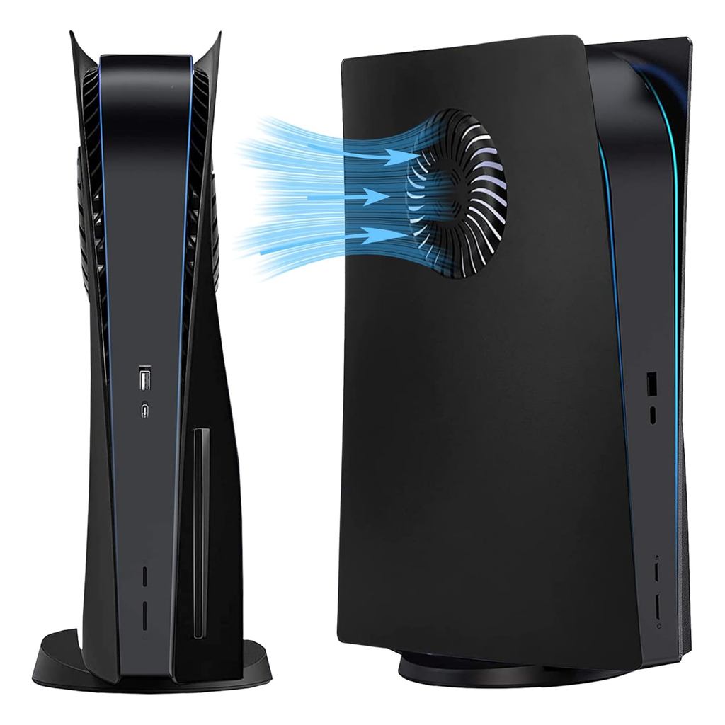 Faceplate สําหรับ PS5 พร้อม Cooling Vent Face แผ่นคอนโซลสําหรับ Disc Edition เปลี่ยนแผ่นด้านข้าง Shell อุปกรณ์เสริม Hard กันกระแทก Anti-Scratch กันฝุ่น ABS กรณี