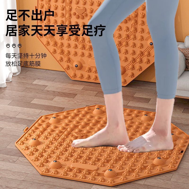 加大加厚脚底指压板室内磁石超慢跑疏通经络理疗足底按摩垫踏步机The Acupressure Pad Can Be Used for Jogging and Massage in Place Indoo
