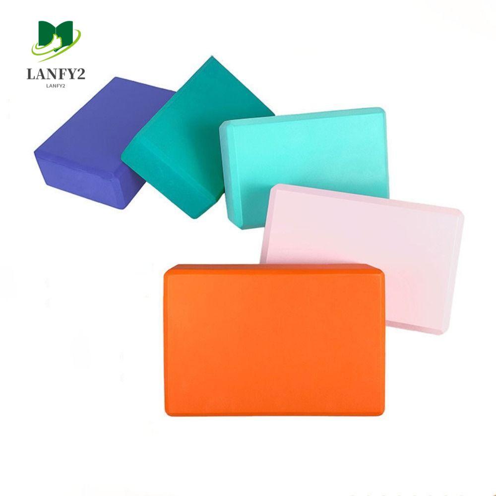 บล็อกโฟมโยคะกันลื่น สีทึบ น้ำหนักเบา สำหรับฝึกโยคะและฟิตเนส