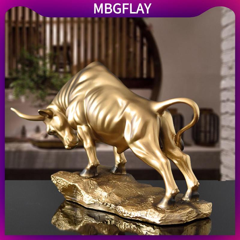 [mbgflay] ONAIR Bull รูปปั้นประติมากรรม-สะสม Table Decor-ตุ๊กตา Cattle สําหรับห้องนั่งเล่น