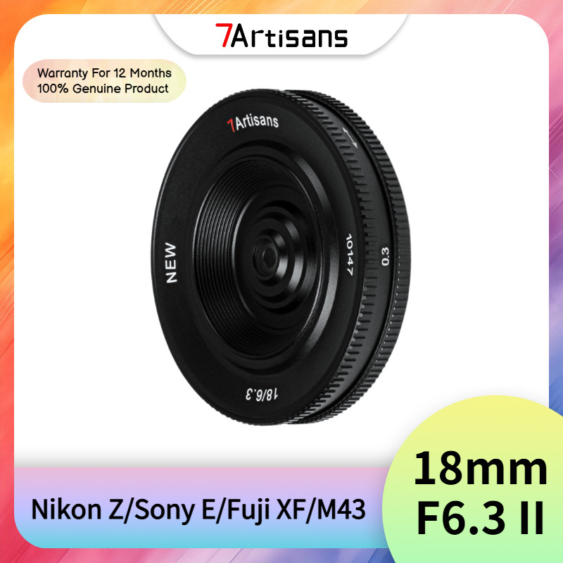 7artisans 18mm F6.3 Mark II Ultra-Thin APS-C Prime เลนส์กล้อง Mirrorless ขนาดกะทัดรัดสําหรับกล้อง Mi