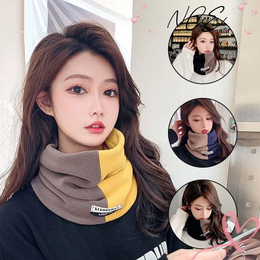 NCE ผ้าพันคอคลุมด้วยผ้าอุ่น, ผ้าพันคอถักสกีปีนเขาฤดูหนาว, ผู้หญิงสองชั้นข้นผ้าพันคอคอผ้าพันคอ