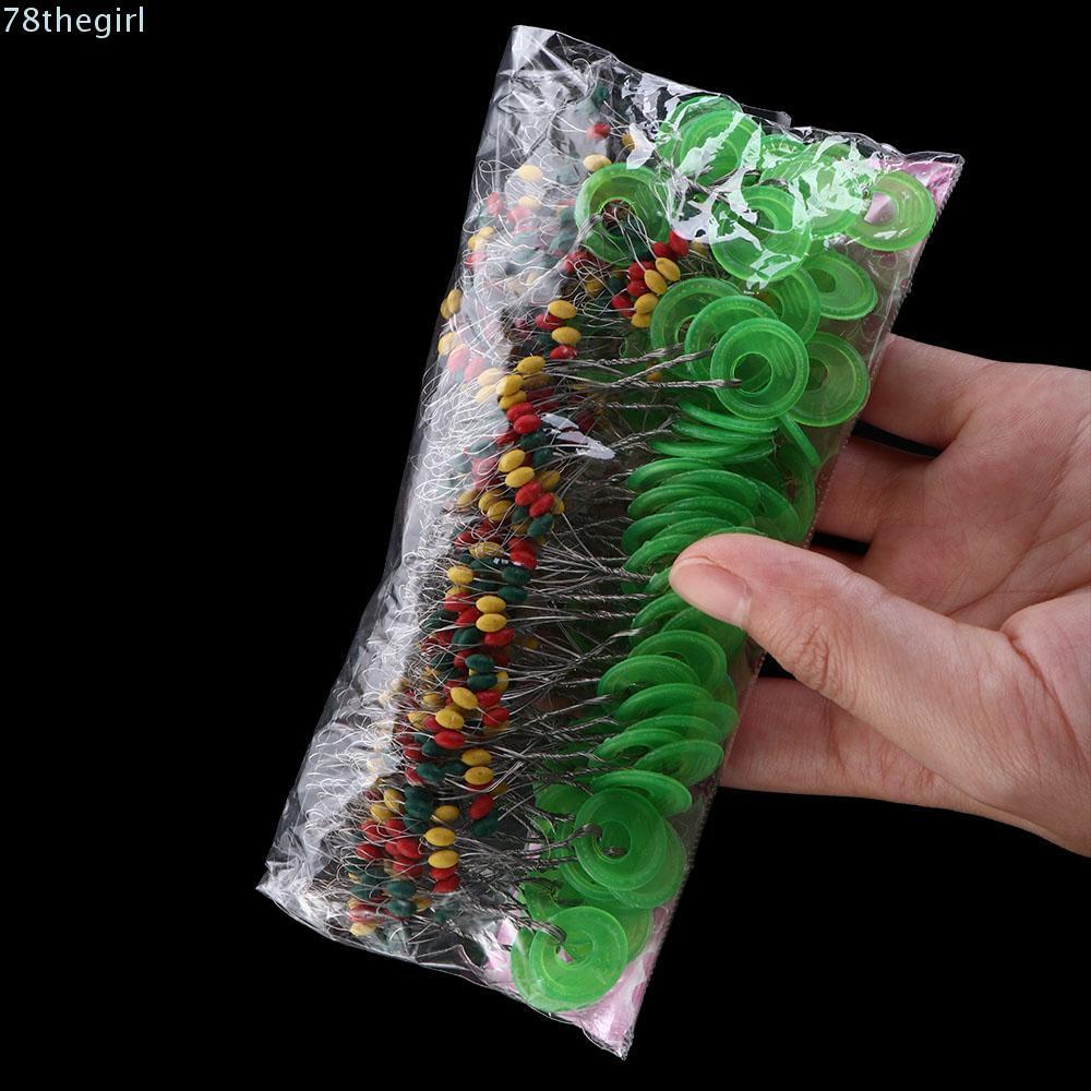 THEGIRL 600 ชิ้นตกปลา Space Beans น้ําหนักเบา 600 ชิ้น 100 กลุ่มตกปลา Stopper Bobber Stopper ตกปลาลอ