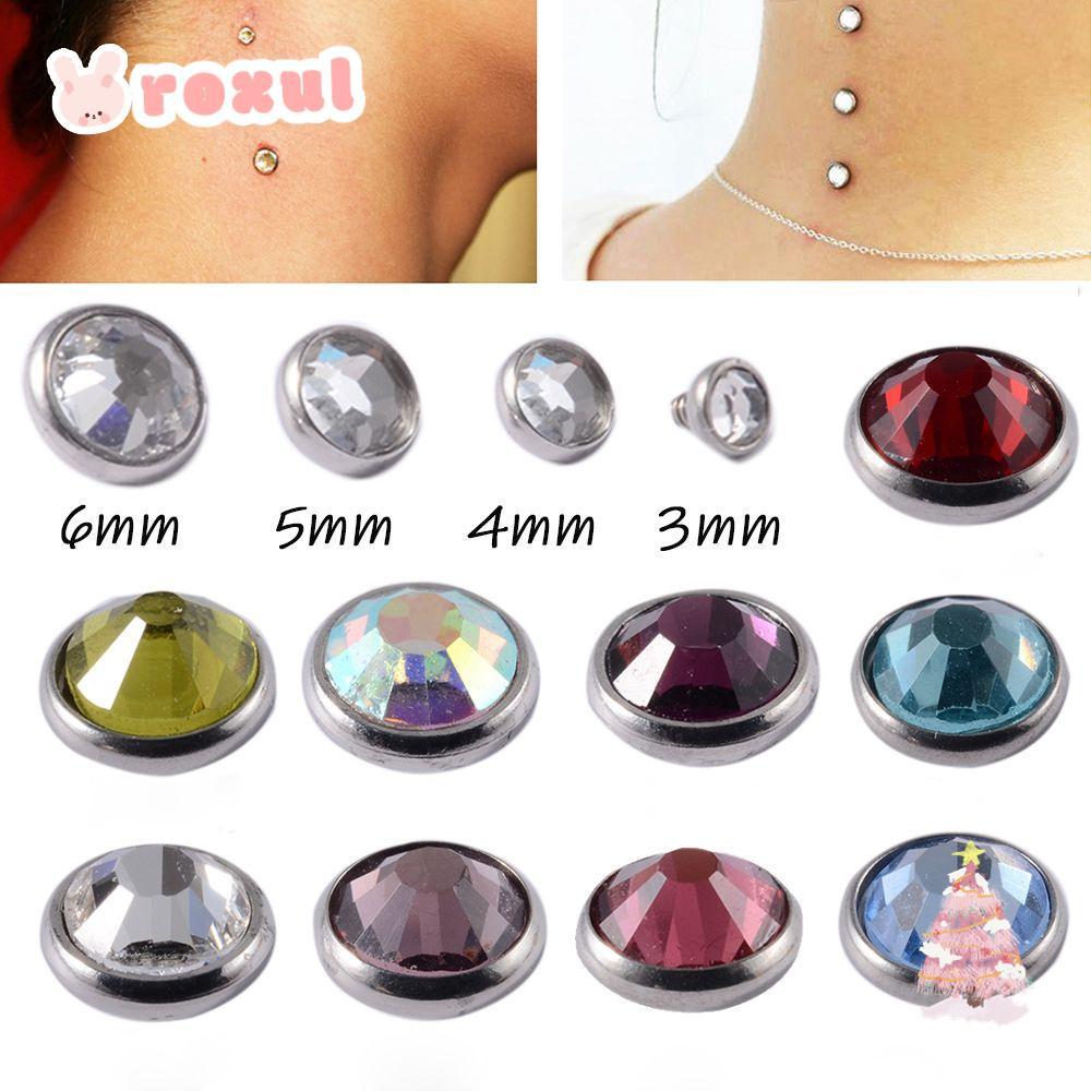 Roxul Dermal Piercing 3-5 มม. Upper Skin Diver ผ่าตัดเหล็กเจาะพื้นผิว