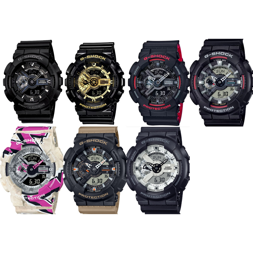 UMIMI ของแท้ศูนย์ยอดนิยมส่วนลดใหญ่ GA-110 Series GA-110HR GA-110-1B GA-110SS GA-110RL CMG ประกันศูนย