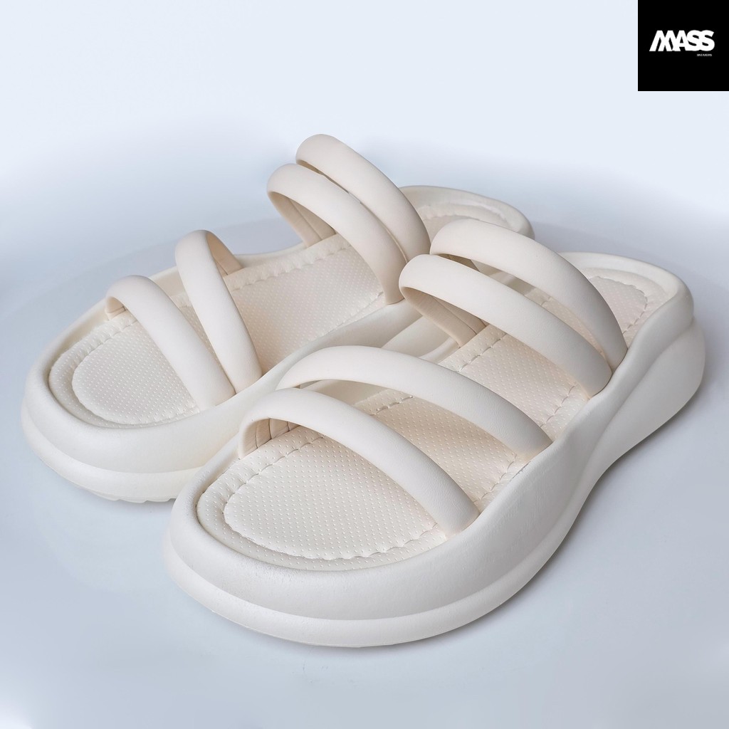 JSNB ส่งฟรี รองเท้าแตะแบบสวม เสริมส้น พร้อมส่ง รองเท้าแตะส้นแบน พื้นนุ่ม ใส่สบาย [JL1337]