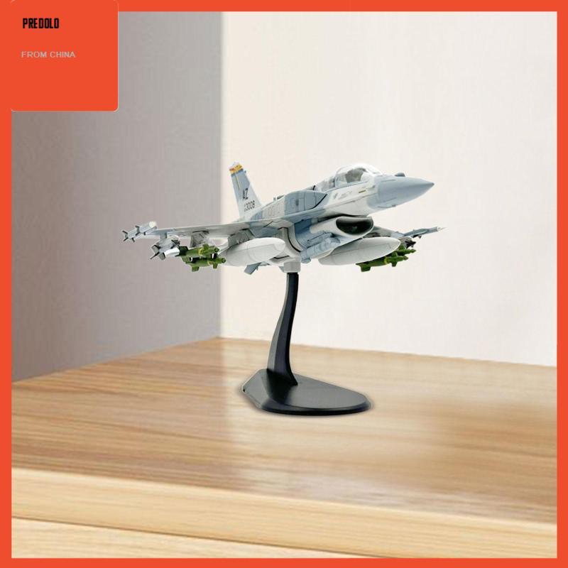 [Predolo] 1:72 F-16F เครื่องบินรุ่นเครื่องบินสมจริงจําลองเครื่องประดับพร้อมขาตั้งโลหะผสมโลหะสําหรับเ