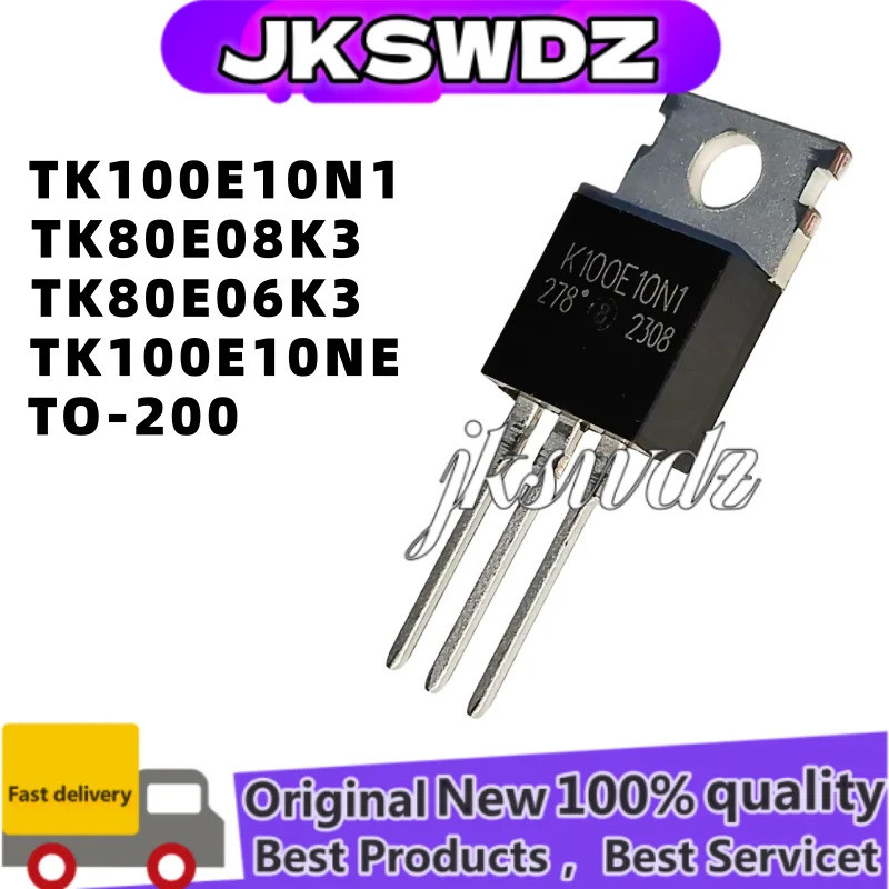 5PCS TK80E08K3 K80E08K3 TK100E10N1 K100E10N1 TK80E06K3 K80E06K3 TK100E10NE K100E10NE TO-220 ทรานซิสเ