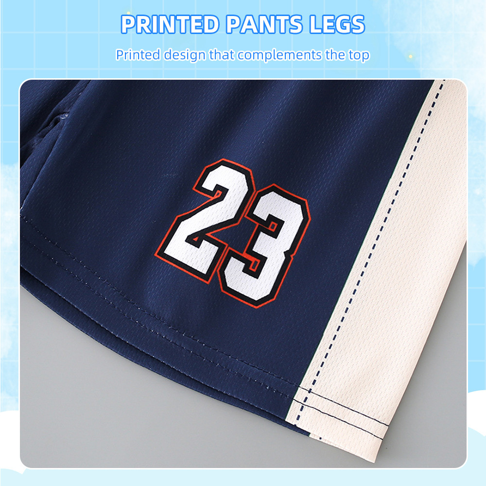 ชุดกีฬาตาข่ายสำหรับเด็ก 23 แบบ – เสื้อแขนสั้นและกางเกงขาสั้น แห้งเร็ว ราคา ถูกที่สุด ดีลบีเคเค แกลเลอรีภาพที่ 6