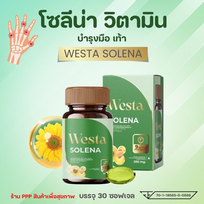 SOLENA 🌼👋🏾มือเท้าชา ข้อ กระดูก เข่า โซลีน่า บาย เวสต้า WESTA SOLENA
